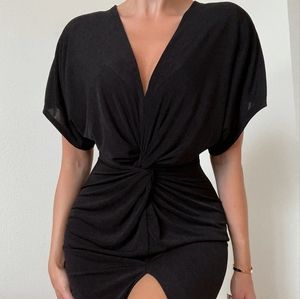 Full Grown Knot Dress - Black